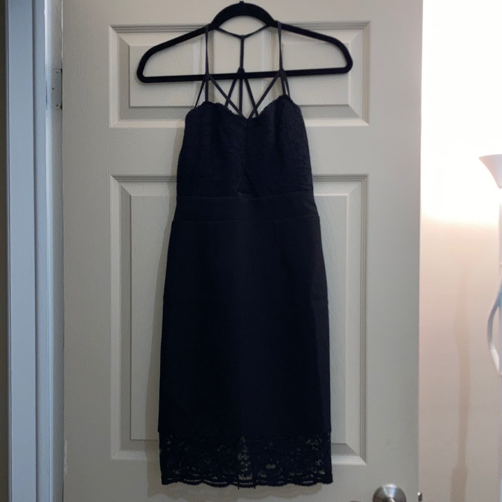 Express Midi Lace Bodycon Dress